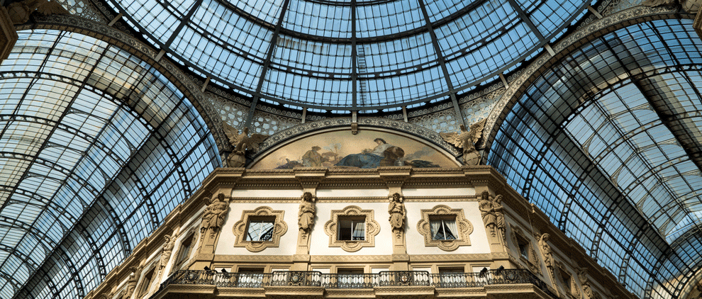 Glaskuppel der Galleria Emanuele II