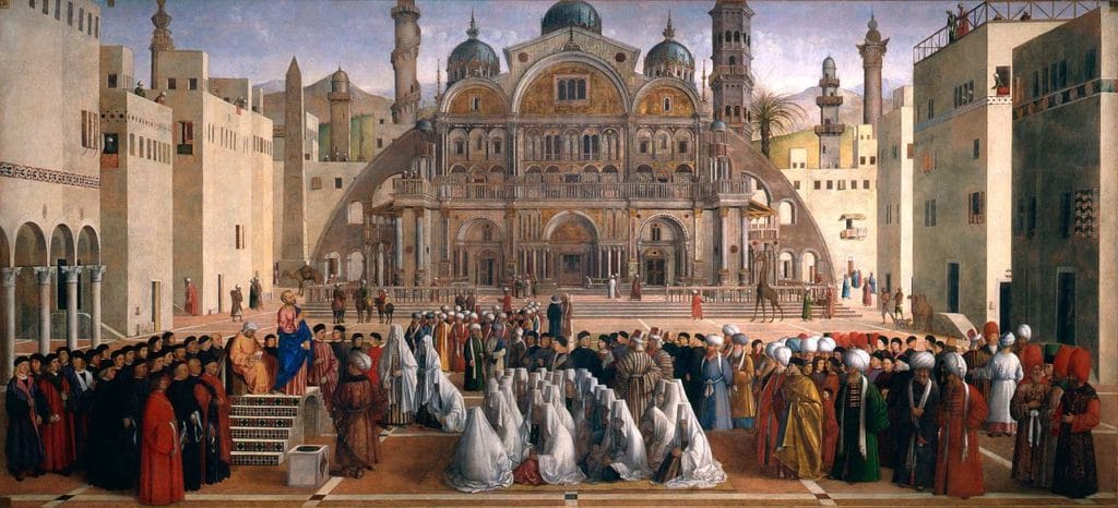 Gentile Bellini: Die Predigt des hl. Markus in Alexandria, Ägypten